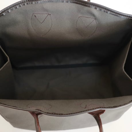Quality Gunslips ヘビードリルショートハンドルトートバッグ(M)
