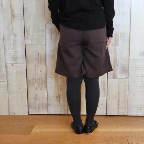 TISSU W100%ルマーノツイルタックハーフパンツ