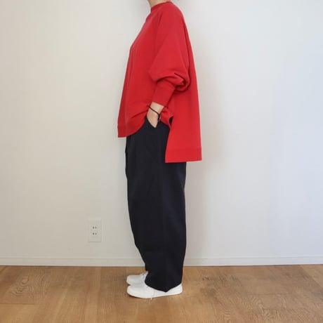 ichi 裏毛ワイドプルオーバー
