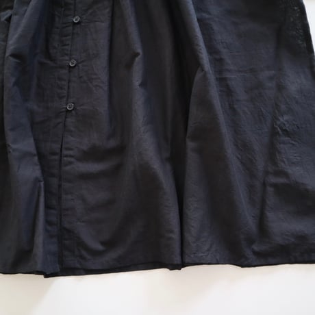 SOIL レース&ループボタンギャザースモックブラウス