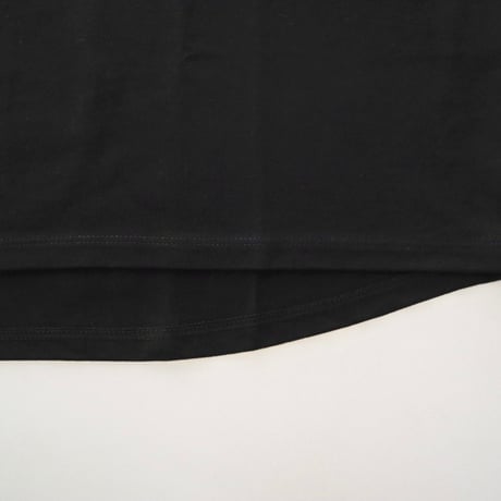 TRAVAIL MANUEL ミディ天竺バックラウンド長袖Tシャツ