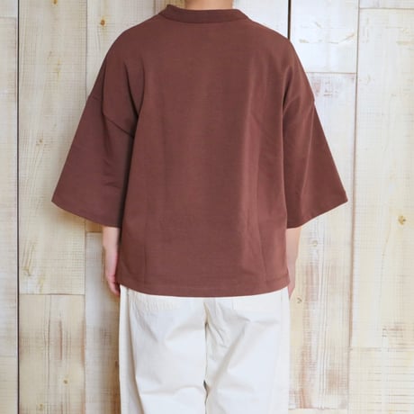 TRAVAIL MANUEL 度詰天竺ワイドスリーブプルオーバー