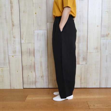 TRAVAIL MANUEL フレンチリネンキャンバスコクーンパンツ