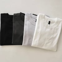 TRAVAIL MANUEL ミディ天竺バックラウンド長袖Tシャツ
