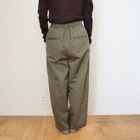 TISSU コットンリネンタックテーパードパンツ