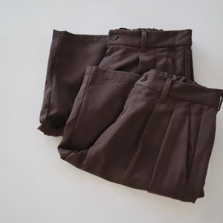 TISSU W100%ルマーノツイルタックハーフパンツ