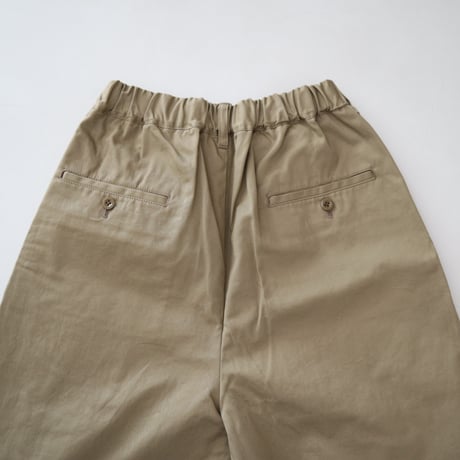 TRAVAIL MANUEL コンパクトチノツータックワイドパンツ
