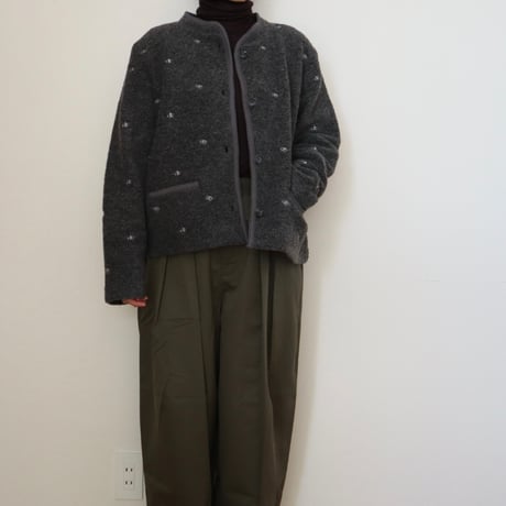 U PHORICA ウール刺繍ジャケット