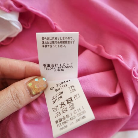 ichi メロークルーネック長袖Tシャツ