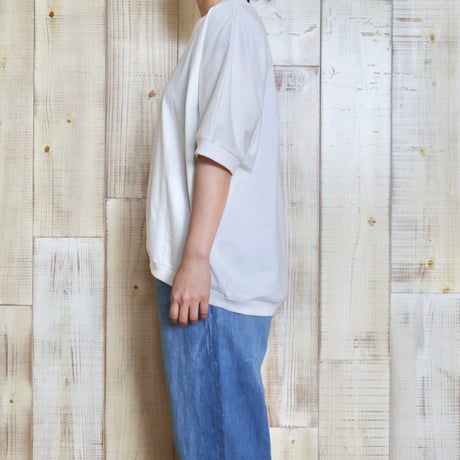 TRAVAIL MANUEL ミディ天竺カービープルオーバー