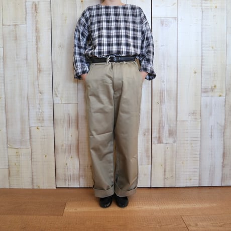 maison de soil HOMME ウエストポイントオーセンティックトラウザーズパンツ