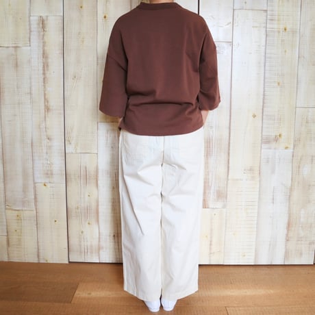 TRAVAIL MANUEL 度詰天竺ワイドスリーブプルオーバー