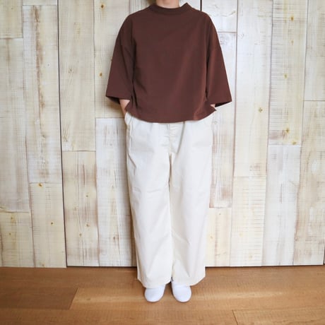 TRAVAIL MANUEL 度詰天竺ワイドスリーブプルオーバー