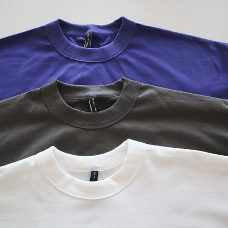TRAVAIL MANUEL ミディ天竺ビッグスリットTシャツ