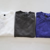 TRAVAIL MANUEL ミディ天竺ビッグスリットTシャツ