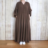 le vent souffle ナチュラルワッシャーコットンボイルワンピース