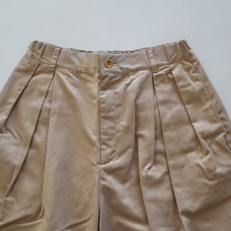 universal tissu コットンリネンタックパンツ