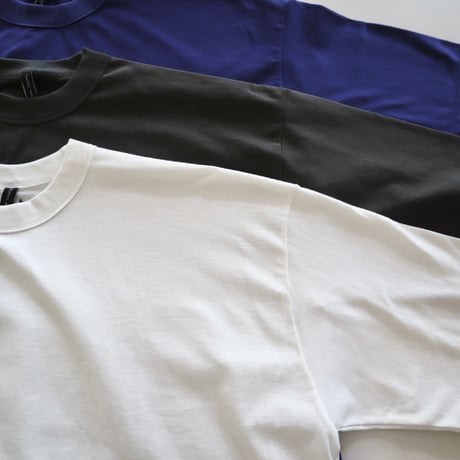 TRAVAIL MANUEL ミディ天竺ビッグスリットTシャツ