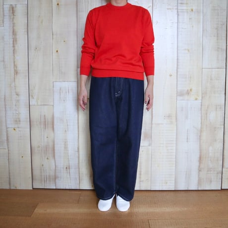 Nouvelles du paradis ムーコットンクルーネックニット