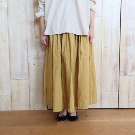 ichi サニードライファブリックロングスカート