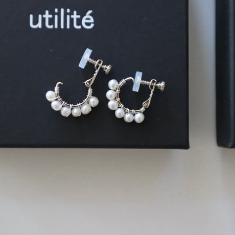 utilite 淡水パールピアス/イヤリング