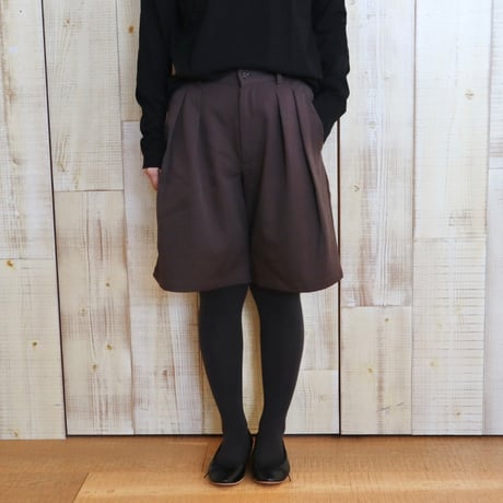 TISSU W100%ルマーノツイルタックハーフパンツ