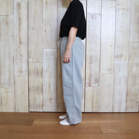 caqu カラーローンイージーワイドパンツ