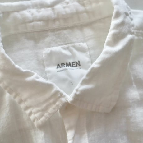 ARMEN utilityレギュラーカラーシャツ