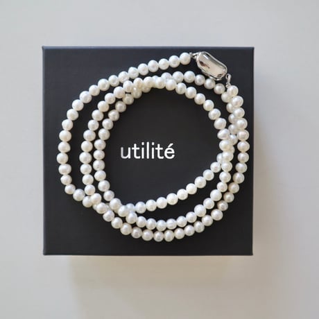 utilite 淡水パールロングネックレス