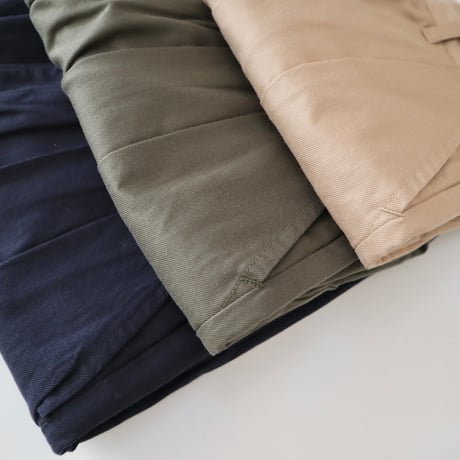 TISSU コットンリネンタックテーパードパンツ