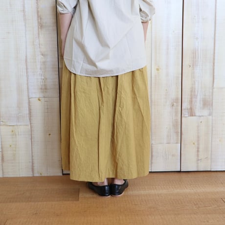 ichi サニードライファブリックロングスカート