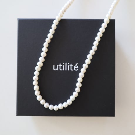 utilite 淡水パールロングネックレス