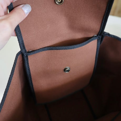 TAMPICO JUNIOR XS BAG COTTON LEATHER HANDLE