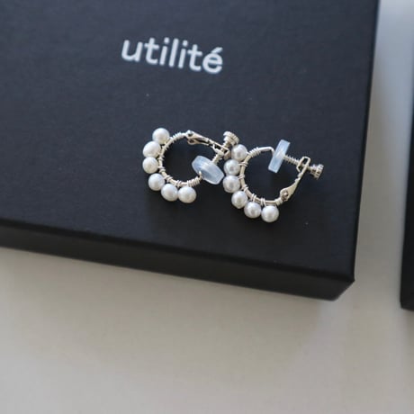 utilite 淡水パールピアス/イヤリング