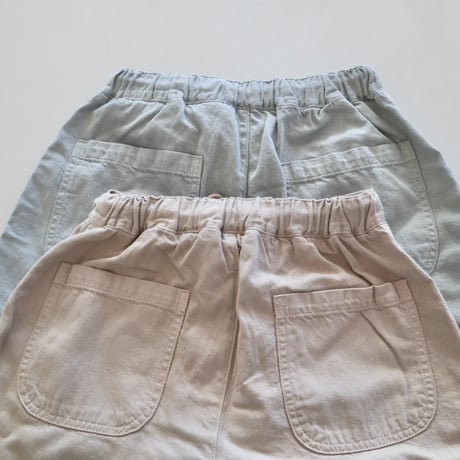 caqu カラーローンイージーワイドパンツ