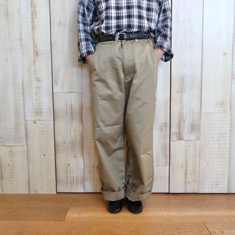 maison de soil HOMME ウエストポイントオーセンティックトラウザーズパンツ