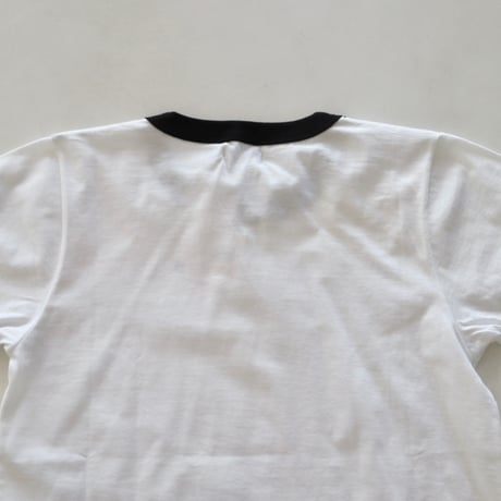 ARMEN コットンジャージクルーネック半袖リンガーTシャツ