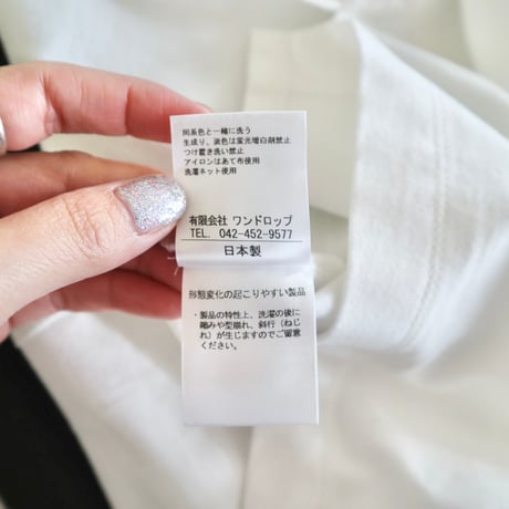 TRAVAIL MANUEL ミディ天竺ビッグスリットTシャツ