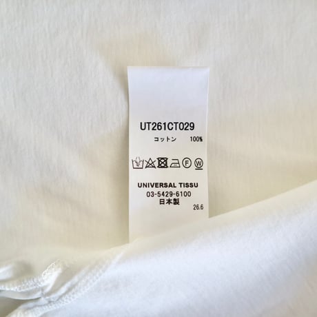 universal tissu モックネックTシャツ