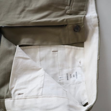 maison de soil HOMME ウエストポイントオーセンティックトラウザーズパンツ