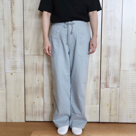 caqu カラーローンイージーワイドパンツ
