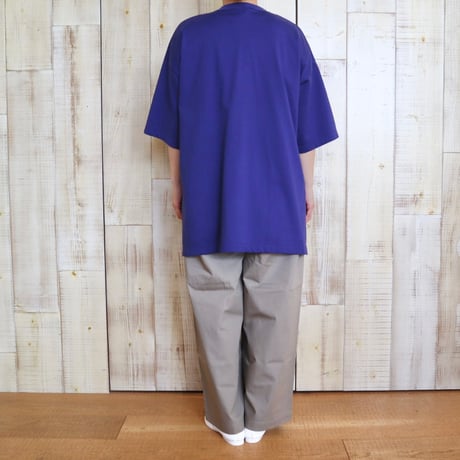 TRAVAIL MANUEL ミディ天竺ビッグスリットTシャツ