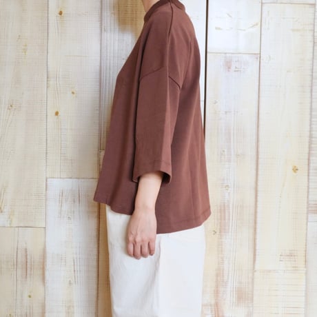 TRAVAIL MANUEL 度詰天竺ワイドスリーブプルオーバー