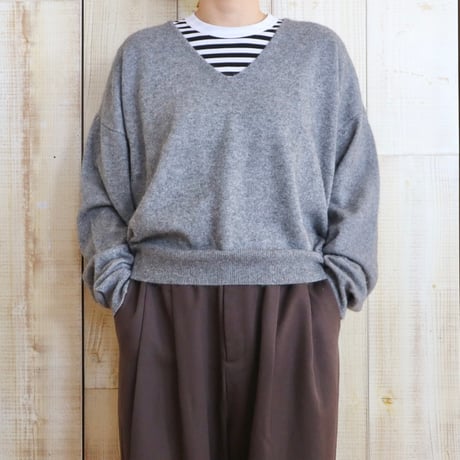 ichi raccoon Vネックプルオーバー