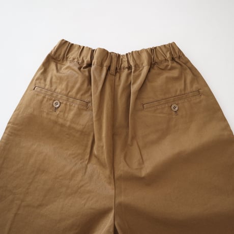TRAVAIL MANUEL コンパクトチノツータックワイドパンツ