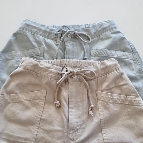 caqu カラーローンイージーワイドパンツ