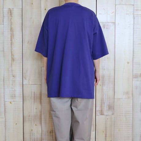 TRAVAIL MANUEL ミディ天竺ビッグスリットTシャツ