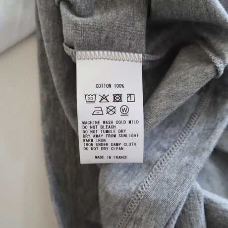ARMEN コットンジャージクルーネックノースリーブリンガーTシャツ