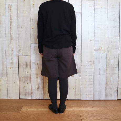 TISSU W100%ルマーノツイルタックハーフパンツ