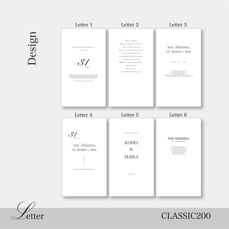 CLASSIC 200  ｜  Letter
